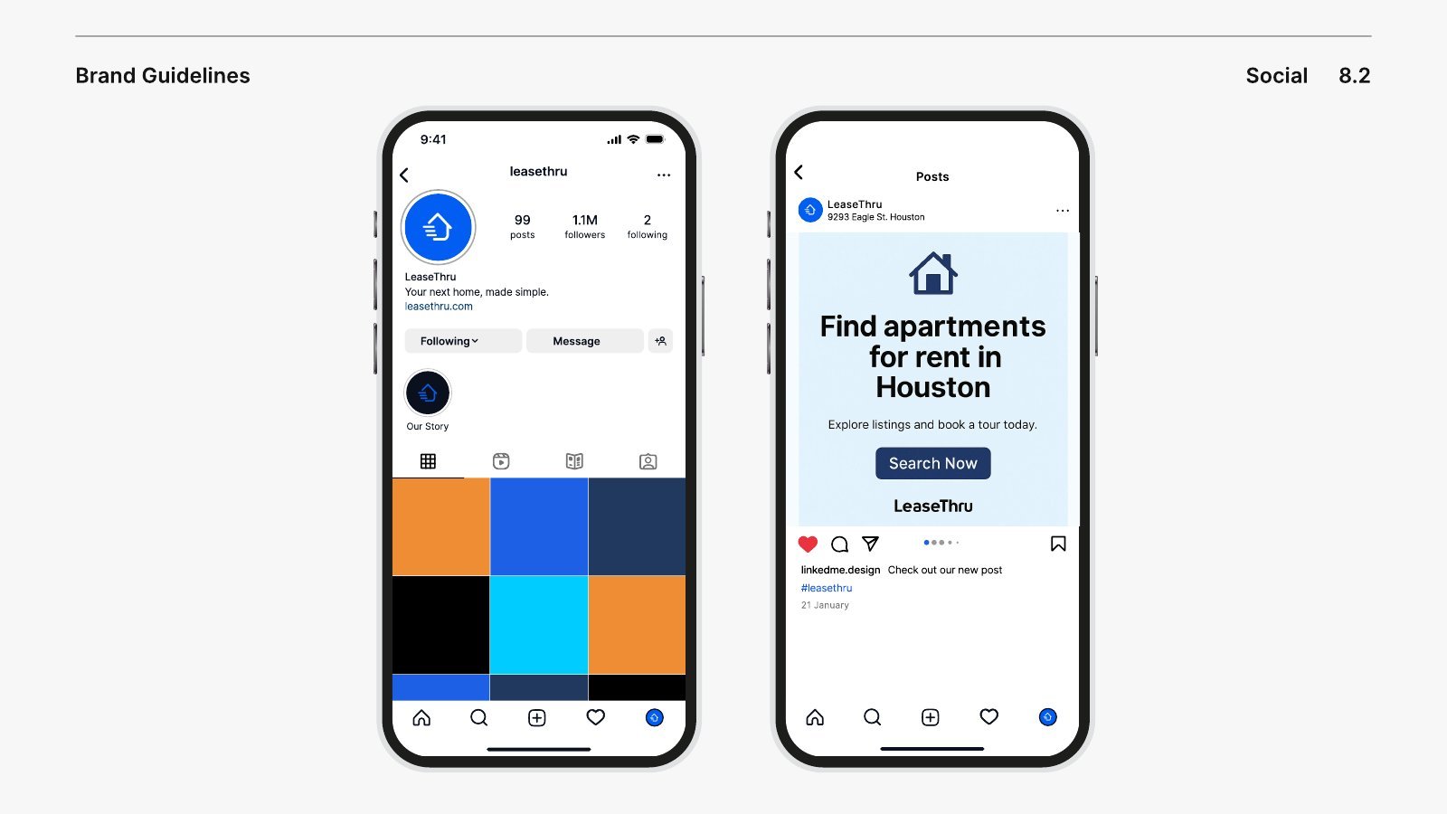 Social media mockups